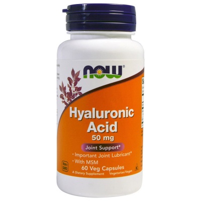   NOW Hyaluronic Acid 50 mg + MSM 60 