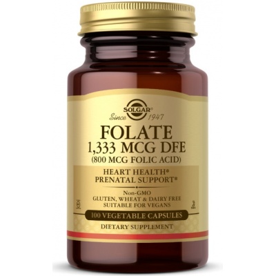 Витамины Solgar Folate 1,333 MGG DFE 100 таблеток