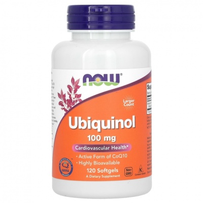 Антиоксидант NOW Ubiquinol 100 мг 120 капсул